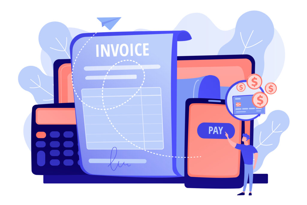 Payment terms concept vector illustration